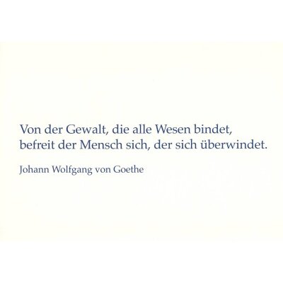 Johann Wolfgang von Goethe aus: "Die Geheimnisse-Ein...