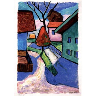Gabriele Münter. Straße in Murnau, 1956