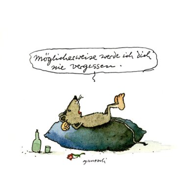 Janosch. Möglicherweise werde ich dich nie vergessen