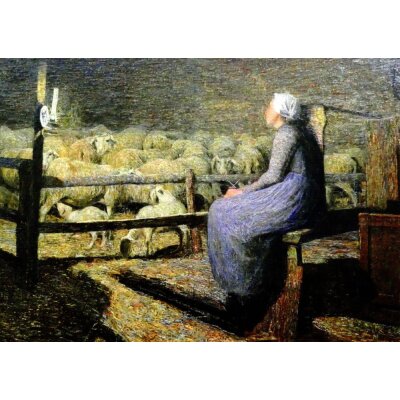 Giovanni Segantini. Im Schaffstall