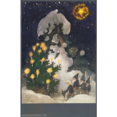 Ernst Kreidolf. Weihnachtstraum, 47x31cm.