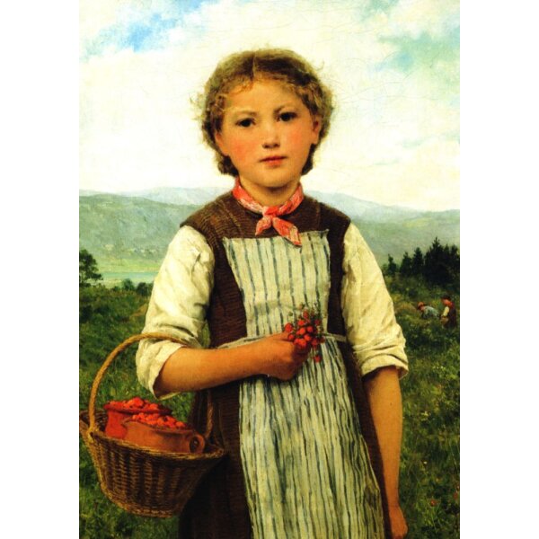 Albert Anker. Erdbeer-Mareili