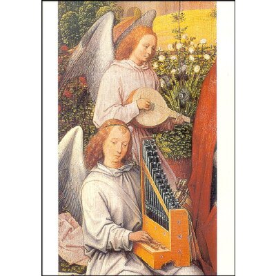 Hans Memling. Engel a. "Maria im Rosenhang",...