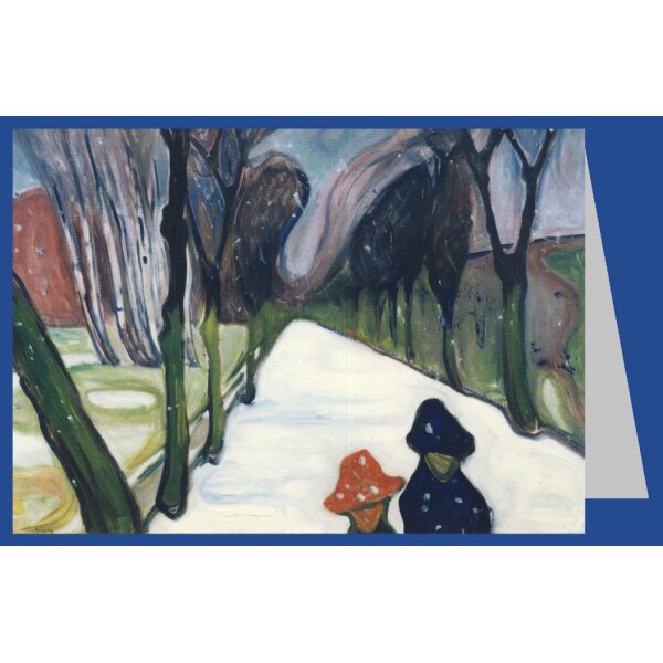 Edvard Munch. Allee im Schneegestöber, 1906