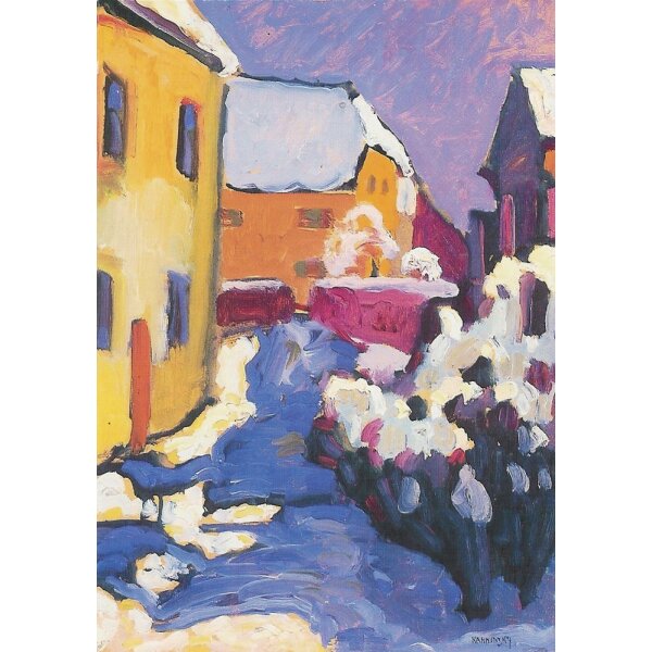 Wassily Kandinsky. Friedhof u. Pfarrhaus in Köchel,1909