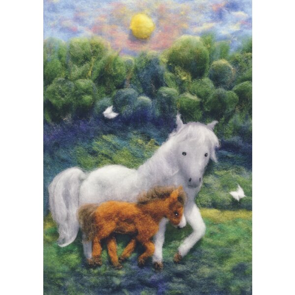 Heike Schwarzgruber. Pferd auf der Wiese