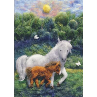 Heike Schwarzgruber. Pferd auf der Wiese