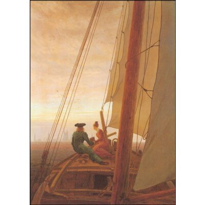 Caspar David Friedrich. Auf dem Segler, 1819