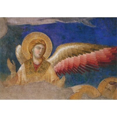 Giotto di Bondone. Die Himmelfahrt Christi, Aus.: Engel