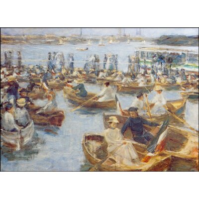 Max Liebermann. Abend am Uhlenhorster Fährhaus, 1910