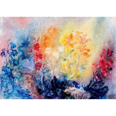 Katharina Gasteiger. Blumen im Garten