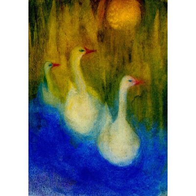 Jula Scholzen-Gnad. Drei Schwäne