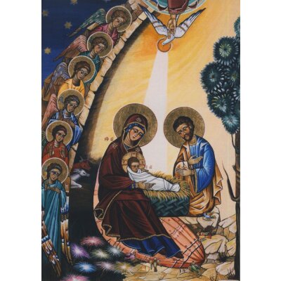 Nonnen des Benediktinerinnenkonvents. Geburt Christi