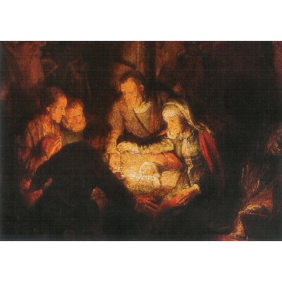 Rembrandt. Die Anbetung der Könige, Ausschnitt (1646)