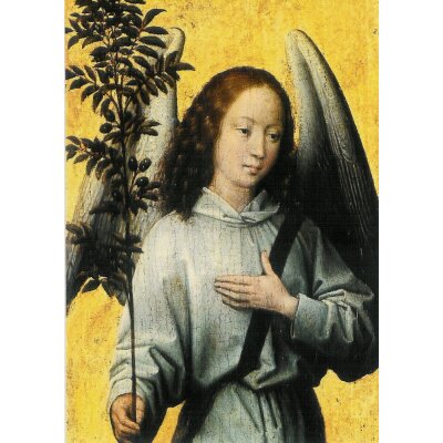 Hans Memling. Engel mit Olivenbaumzweig