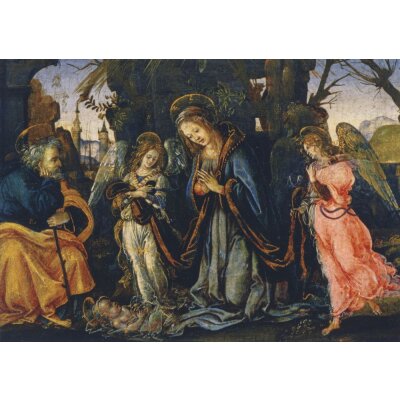 Filippino Lippi. Geburt Christi mit Engeln, 1457