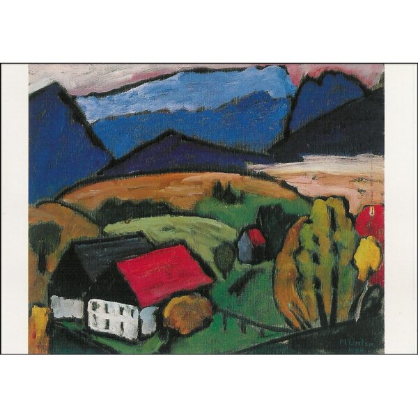 Gabriele Münter. Blick aufs Gebirge, Münter