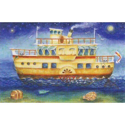 Eveline Rothenbüh. Weihnacht auf dem Schiff. 47x31cm.