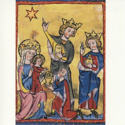 Anbetung der hl. drei Könige. Stiftsbibliothek...