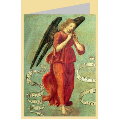 Francesco Botticini. Flöte spielender Engel