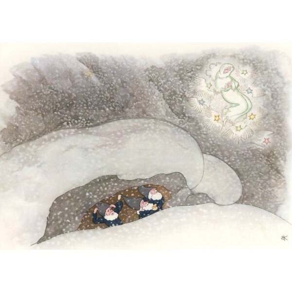 Ernst Kreidolf. Der Schneesturm (aus "Wintermärchen")