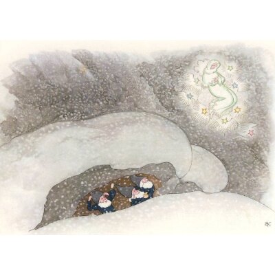 Ernst Kreidolf. Der Schneesturm (aus "Wintermärchen")