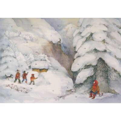 Christiane Lesch. Weihnacht im Gebirge. 21 x 14,8 cm, klein