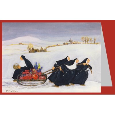 Margaret Loxton. Schlittenfahren