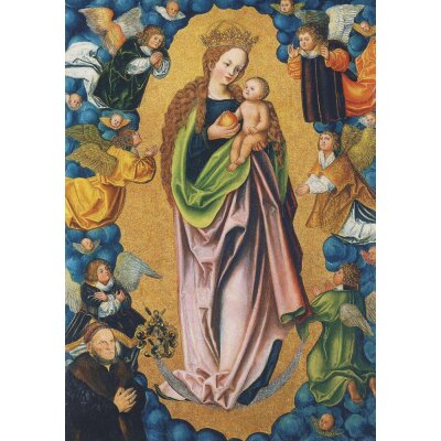 Madonna auf der Mondsichel.