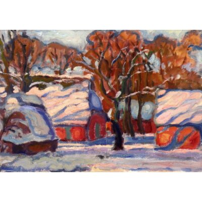 Wolf-Dietmar Stock. Winter am Heimathaus, 2003