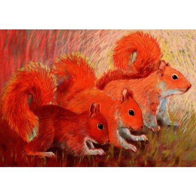 Loes Botman. Drei Eichhörnchen