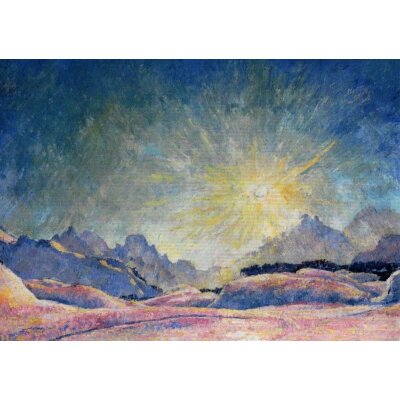 Giovanni Giacometti, Wintersonne bei Maloja, 1926