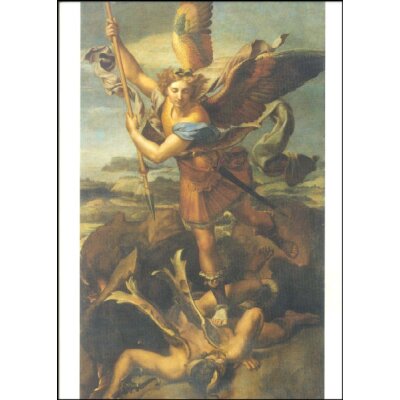 Raffael. Hl. Michael, den Drachen tötend