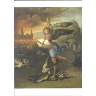 Raffael. Hl. Michael, den Teufel niederwerfend