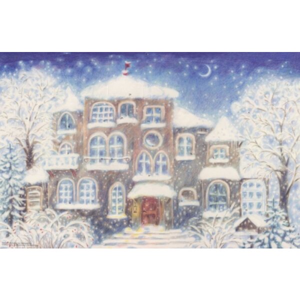 Eveline Rothenbühler. Das Weihnachtshaus, 47x31cm.