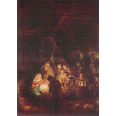 Rembrandt. Anbetung der Hirten