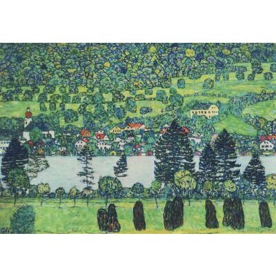 Gustav Klimt. Waldabhang in Unterach am Attersee, 1917