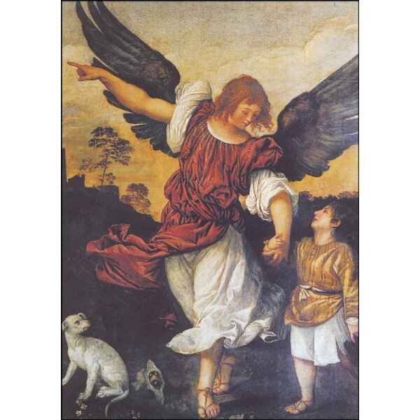 Tiziano Vecellio. Erzengel Raphael mit dem kleinen Tobias