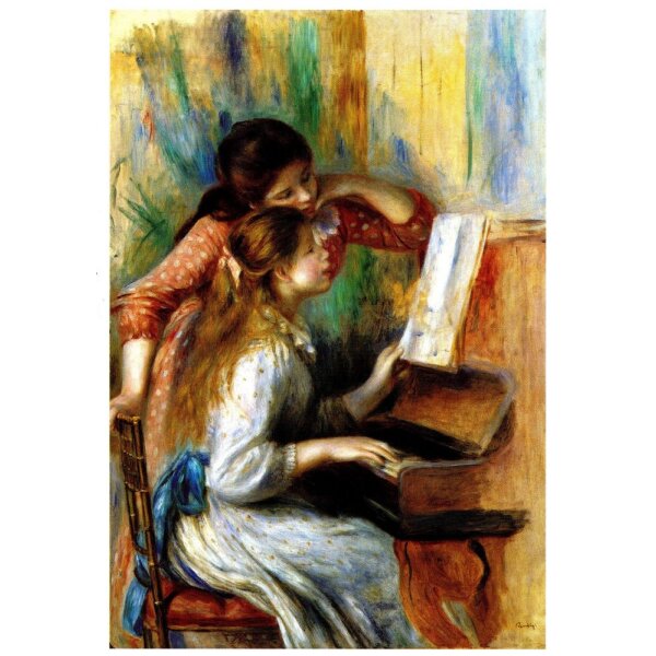 Piere-Auguste Renoir. Zwei Junge Mädchen am Klavier. KK