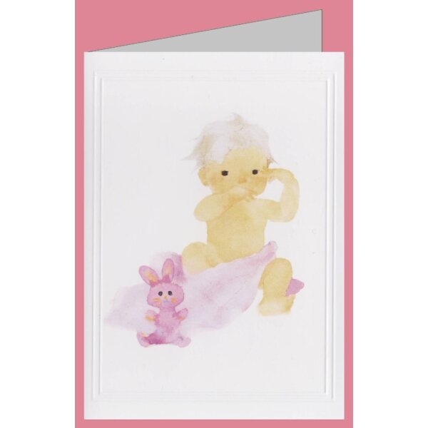 Chihiro Iwasaki. Rosa Kaninchen und Baby, 1971