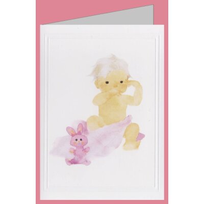 Chihiro Iwasaki. Rosa Kaninchen und Baby, 1971