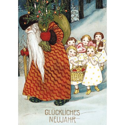 Historisch. Der Weihnachtsmann kommt.
