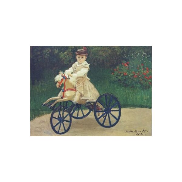 Claude Monet. Jean Monet auf seinem Pferdewägelchen, 1872