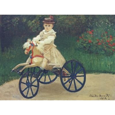 Claude Monet. Jean Monet auf seinem Pferdewägelchen, 1872
