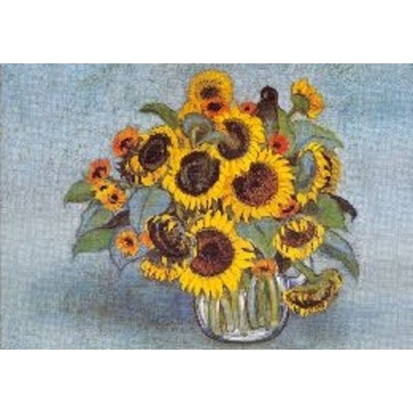 Heide Dahl. Sonnenblumen in der Glasvase