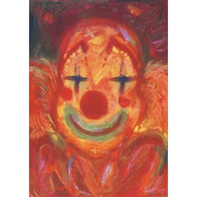 Viriot. Roter Clown, KD ca. DIN A3.