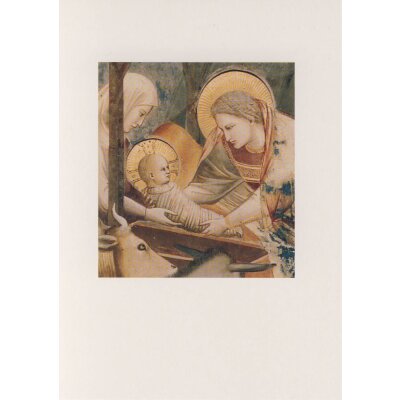 Giotto di Bondone. Die Geburt Christi (Ausschnitt)