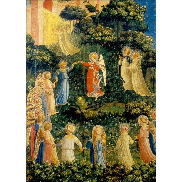 Fra Angelico. Engelreigen,  Ausschnitt.