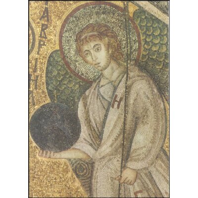 Byzantinisch. Erzengel Michael, 7. Jh. Mosaik