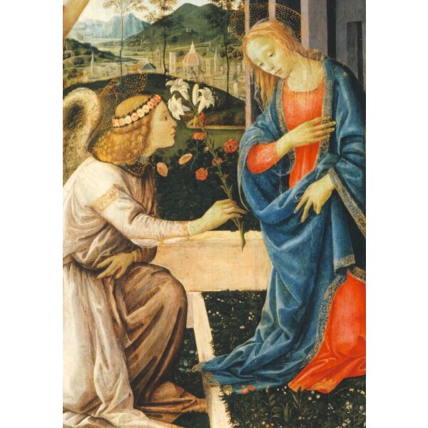 Filippo Lippi. Verkündungszene mit Heiligen